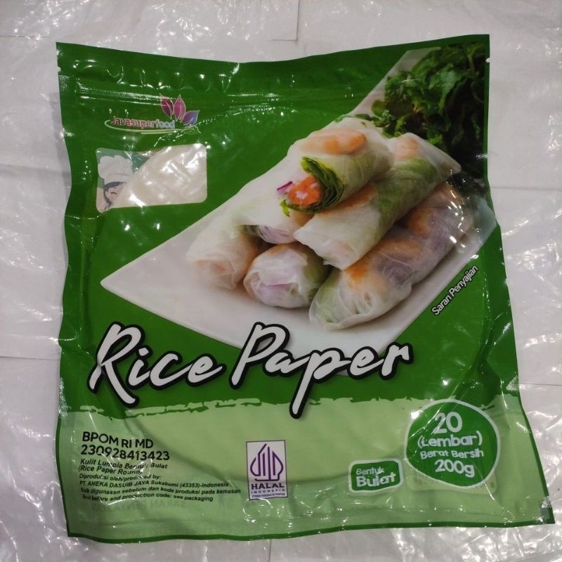 

rice paper 100gr isi 10s