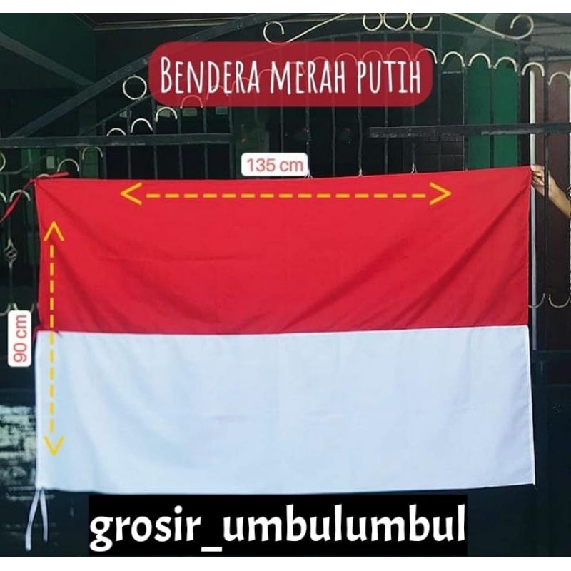 bendera merah putih KATUN/BENDERA KAIN/BENDERA RUMAHAN