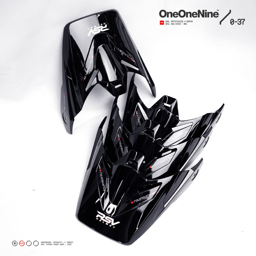 KSR ONEONENINE - PET HELM RSV ORCA X ONEONENINE - BLACK