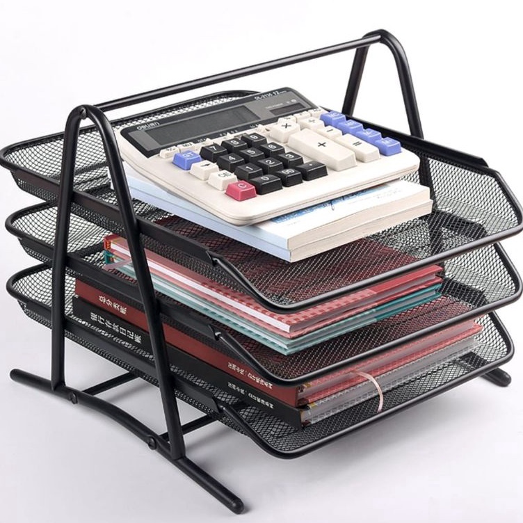 

Rak Dokumen Kertas Elevated Letter Tray 3Susun 4Susun Besi q F6Y3