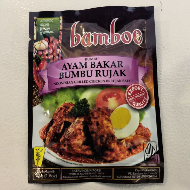 

Bamboe Bumbu Ayam Bakar Bumbu Rujak 46gr