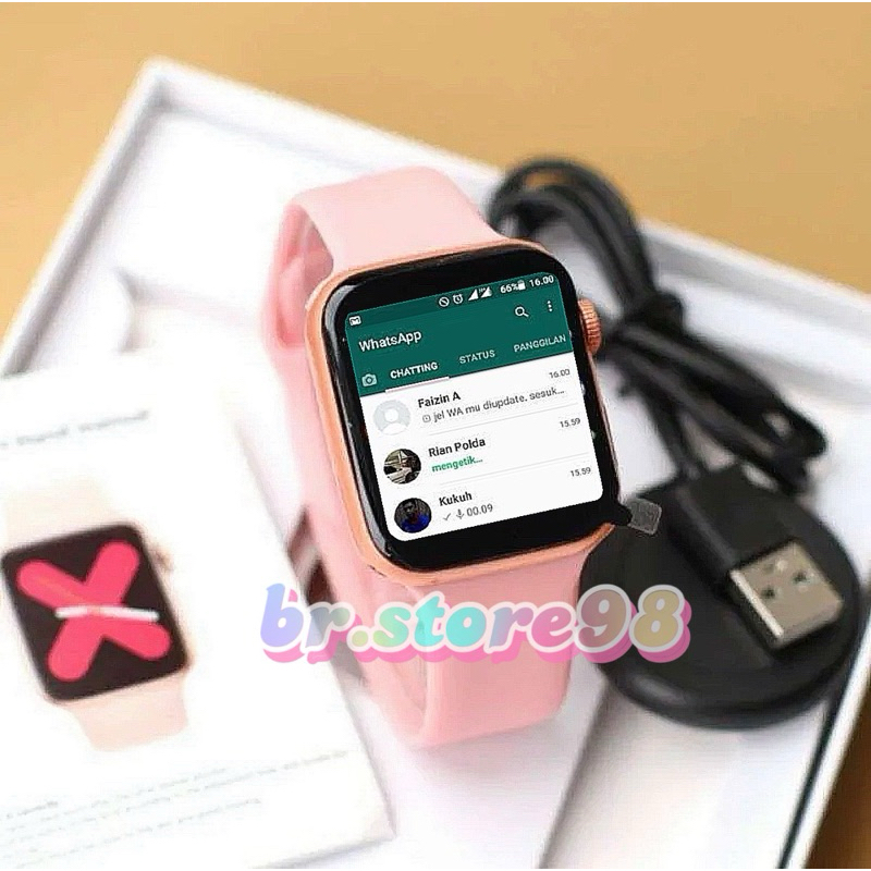 Jam Tangan Android Hp Pintar Bisa Wa Layar Sentuh Tahan Air Smartwatch Pria Wanita Elegan Mewah