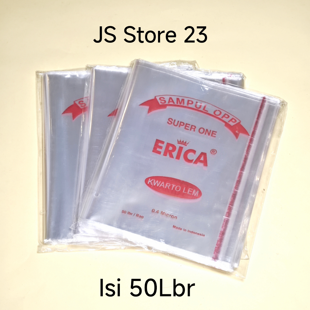 

Sampul Buku Plastik Kwarto A5 ERICA Isi 50 Lembar + Lem