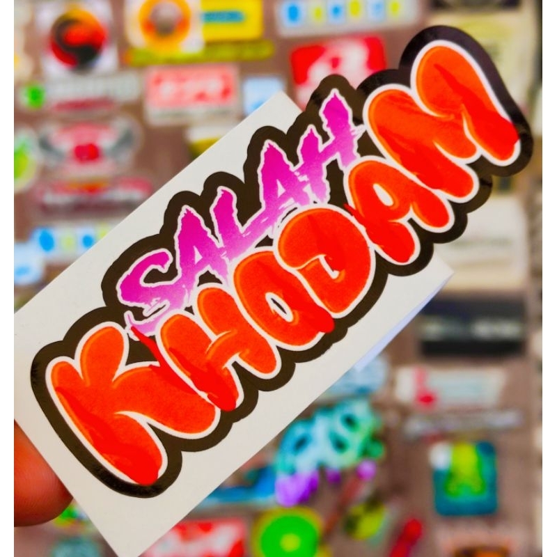 stiker motor / salah khodam GLOSSY