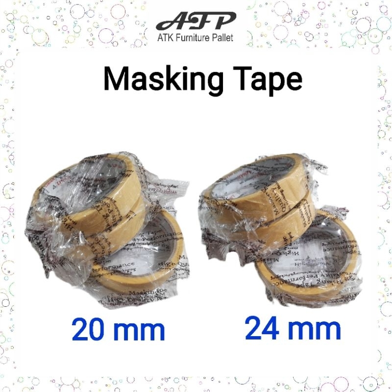 

Masking Tape Isolasi Kertas 20 24 mm