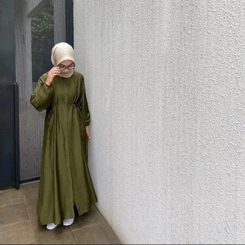 Gamis Hazel Polos Polo Linen Premium