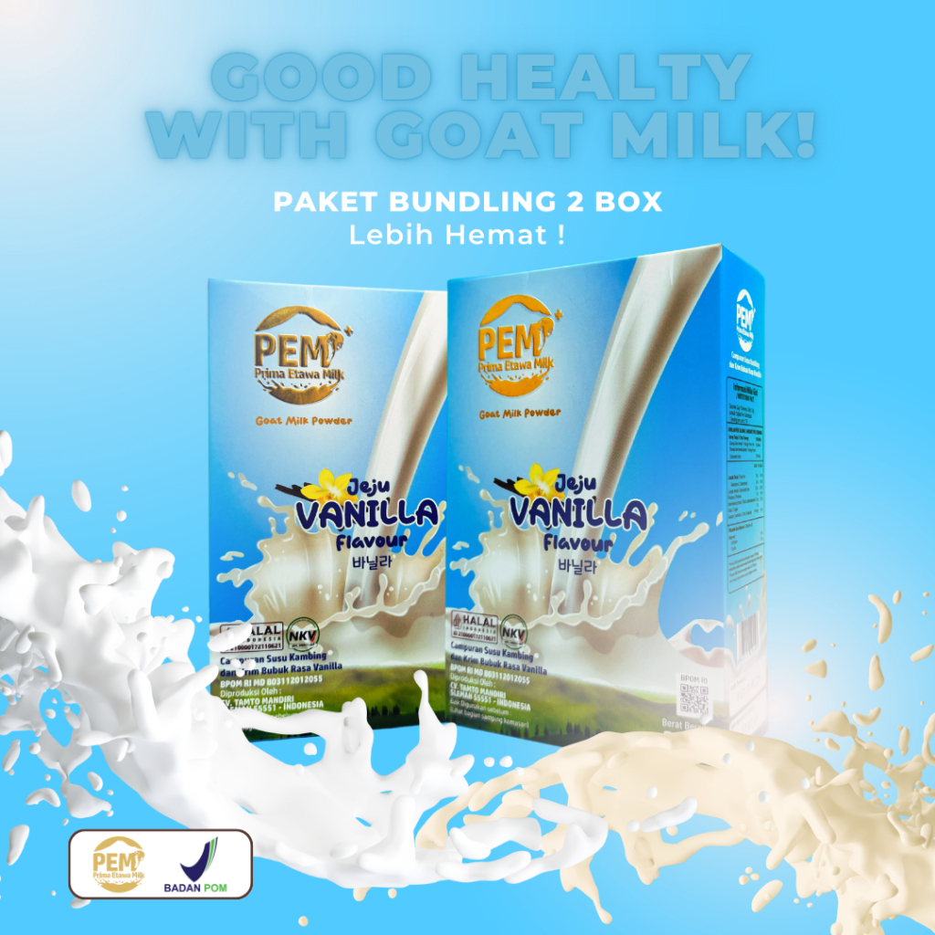 

PAKET SEHAT 2 BOX SUSU KAMBING ETAWA MILK | VANILLA