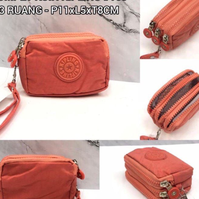 Top DOMPET KOIN KIPLING 3 Resleting