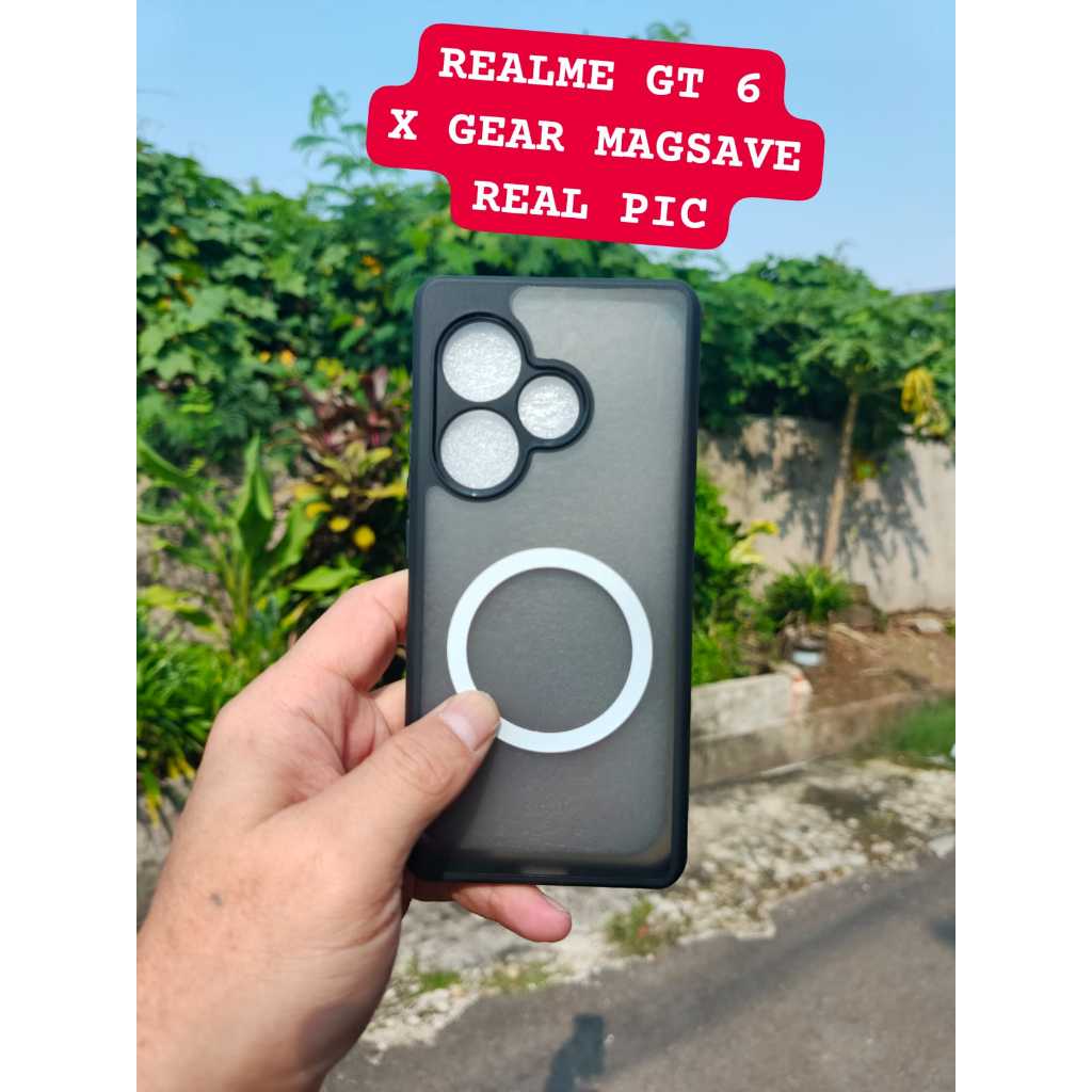 Casing Realme Gt 6 Silikon Frosted Armor Matte Soft Case Wireless Charger
