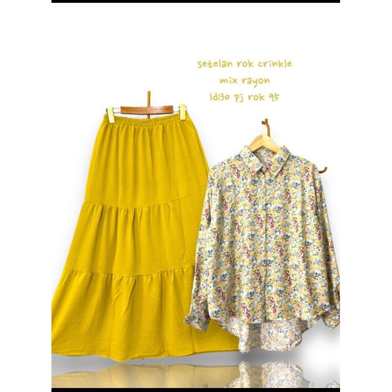 ATASAN WANITA JUMBO RAYON MOTIF LD 130 120 110 // SETELAN JUMBO CEWEK ROK // ATASAN WANITA JUMBO ROK