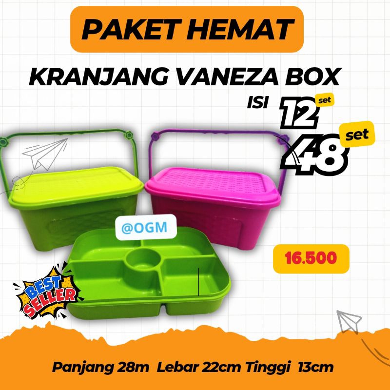

Navi_Lezatoz (12Pc Dan 48Pc) Paket Hemat Box Hajatan Vanesa/ Tempat Hajatan/ Wakul Hajatan Premium /