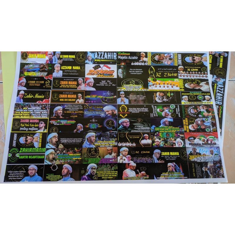

5 lembar Stiker Azzahir full