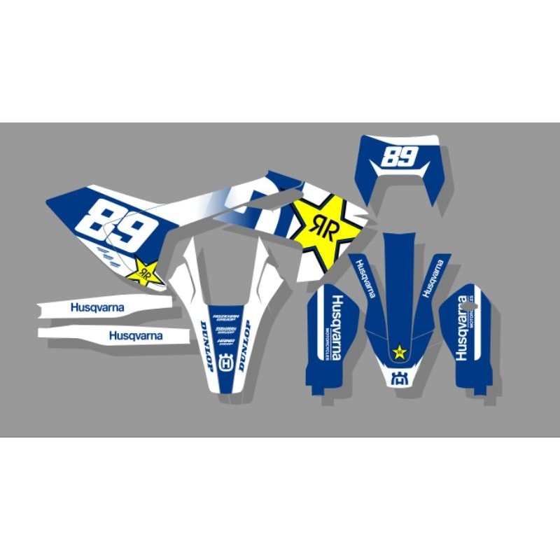 DECAL CUSTOME HUSQVARNA TE 250