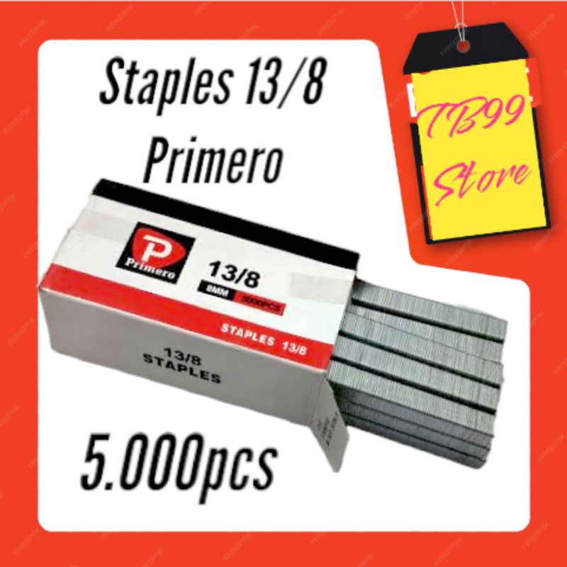 

Harga Per Dozen (12 Kotak) Isi Staples Tembak Primero 13/8 Refill Staples Primero