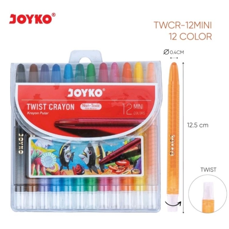 

Krayon Putar Mini Joyko Crayon Putar Mini Joyko Twist Crayon Mini Joyko TWCR-12 Mini