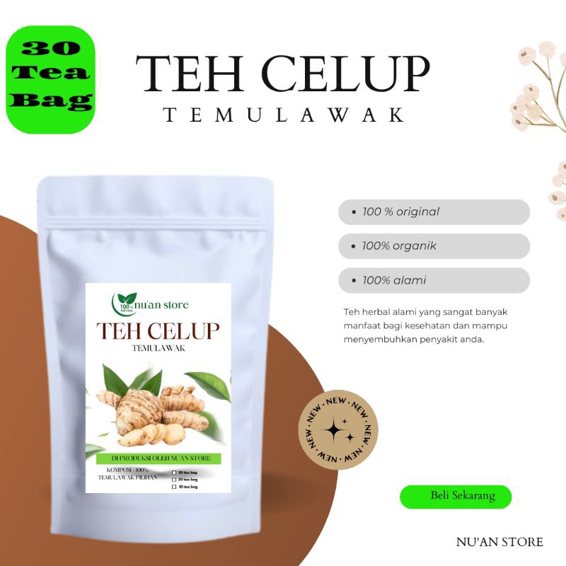 

TEH CELUP HERBAL TEMULAWAK OBAT LAMBUNG MAG KRONIS DAN AKUT ISI 30 TEA BAG