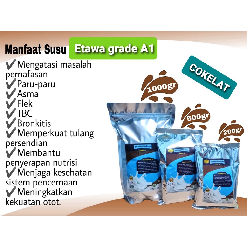 

[STORE27] SUSU KAMBING ETAWA GRADE A1 COKLAT 500GR