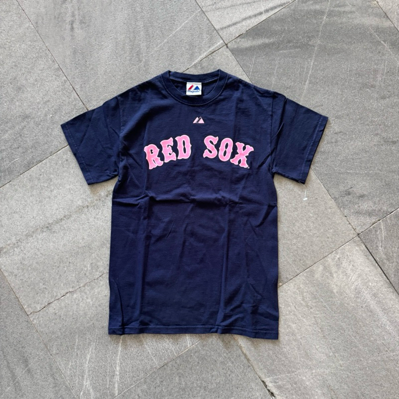 Kaos majestic Red sox MOM 1 navy second original vintage not MLB new era