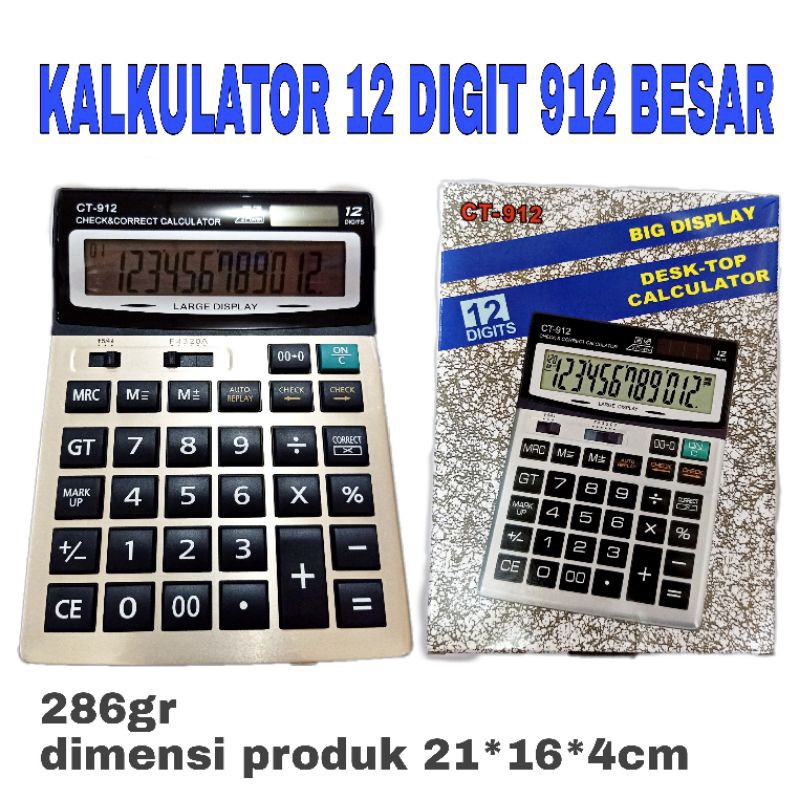 

TERJAMIN BAGUS KALKULATOR 912 BESAR