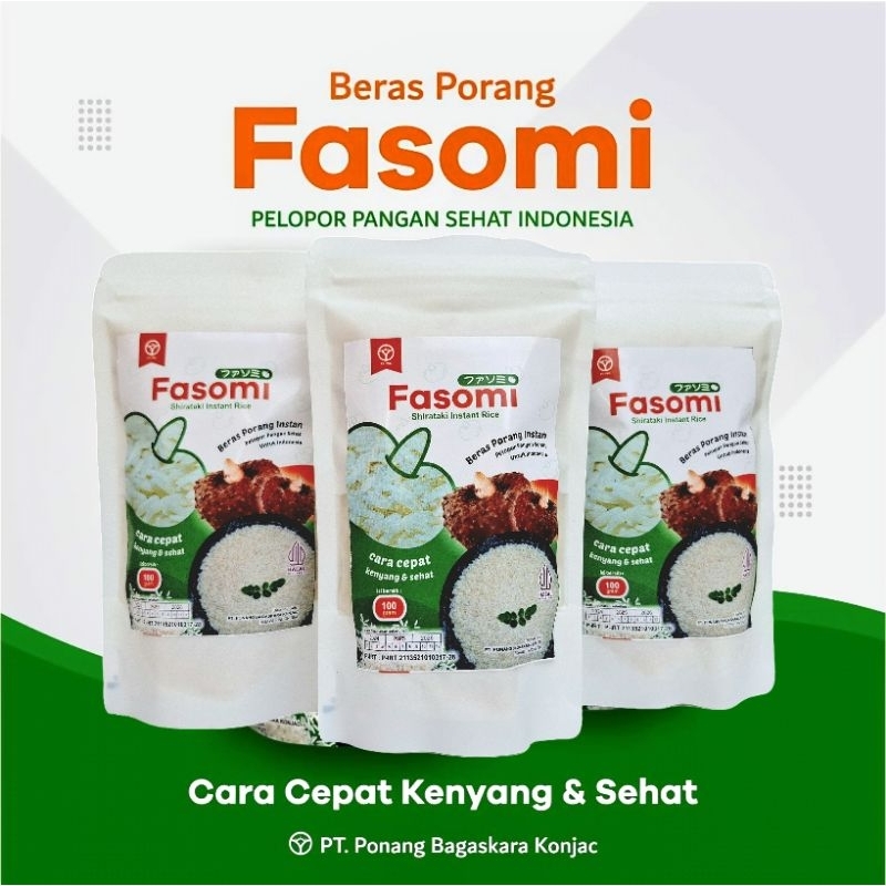 

FASOMI Beras Porang 100gr | Shirataki Instant Rice | Beras Porang untuk Diet