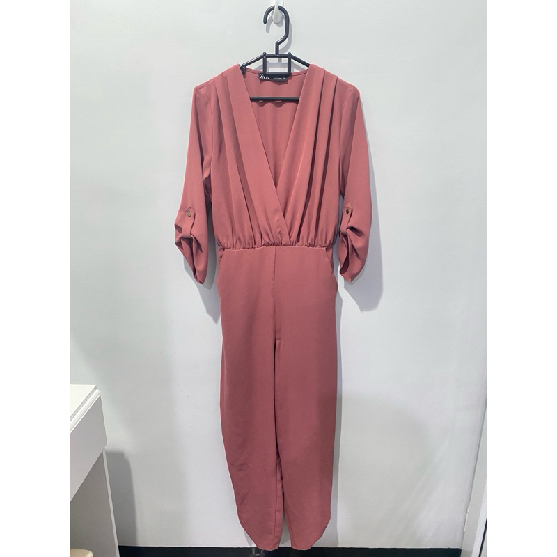 preloved zara jumpsuit overall panjang baju bekas