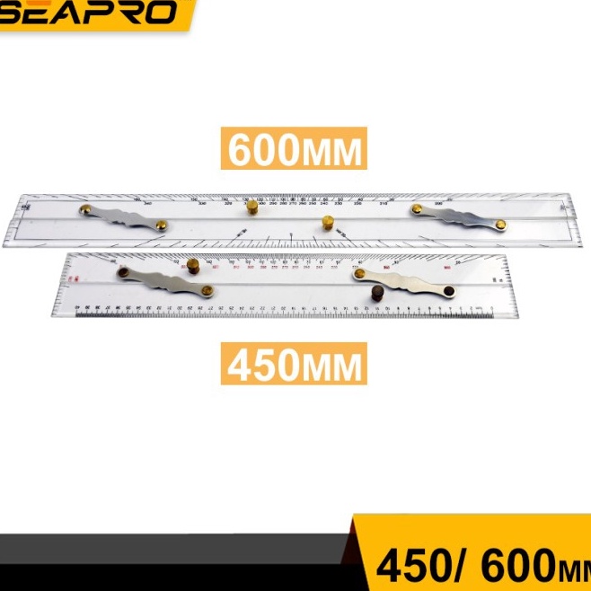 

KODE S1L2 Mistar Jajar Peta 45MM 6MM PARALLEL RULES 45mm seapro