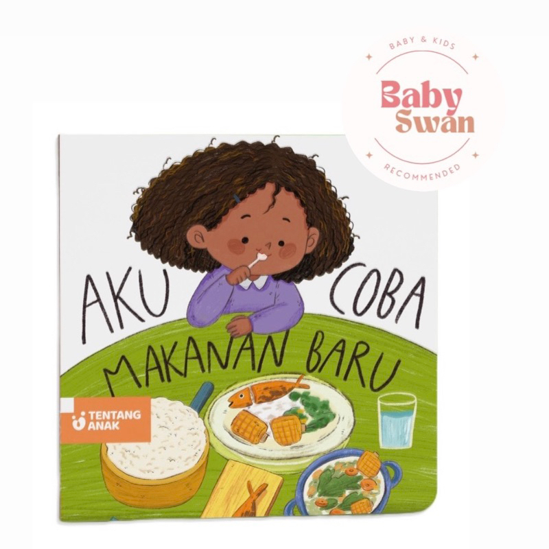 BOARDBOOK BUKU EDUKASI ANAK MPASI - AKU COBA MAKANAN BARU