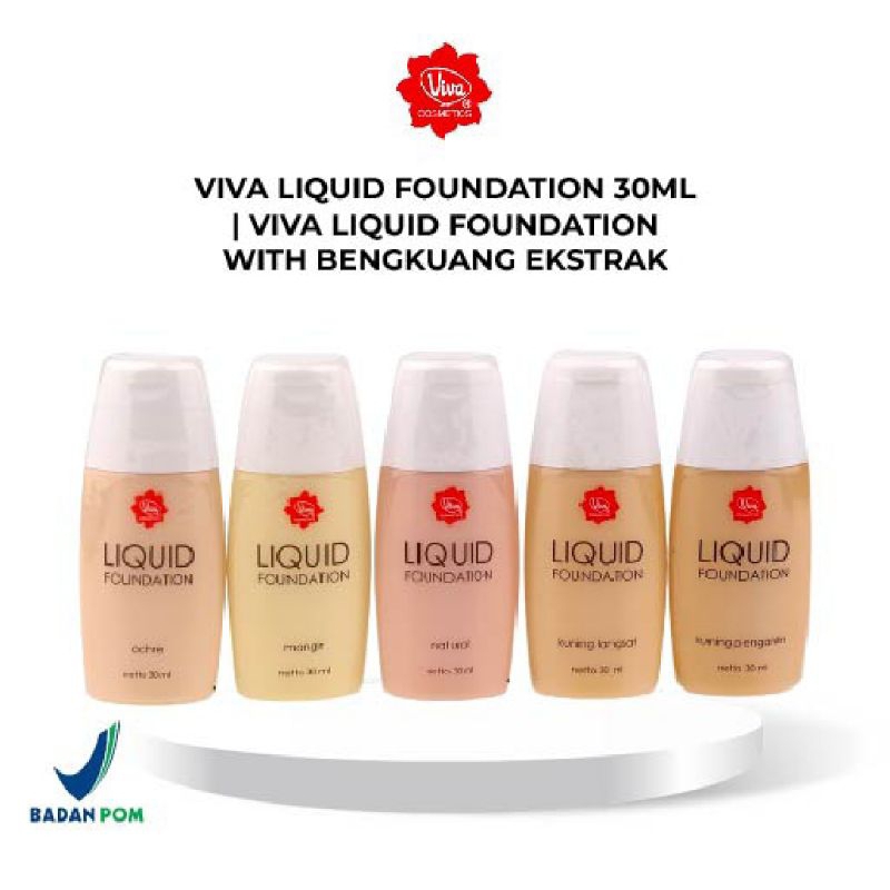 Viva Liquid Foundation 30mL | Viva Liquid Foundation With Bengkuang Ekstrak