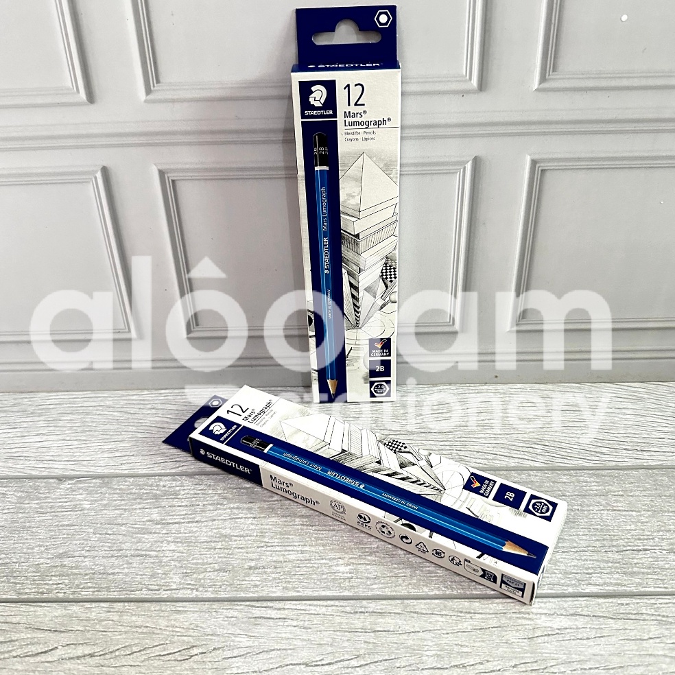 

KODE F9O4 SELUSIN 12 PCS Pensil 2B Staedtler Lumograph