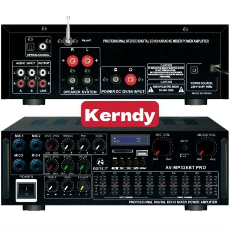Special Pr Amplifier KERNDY Bluetooth EQ Audio Karaoke Home Theater OpticalCoaxial KERNDY amplifier 