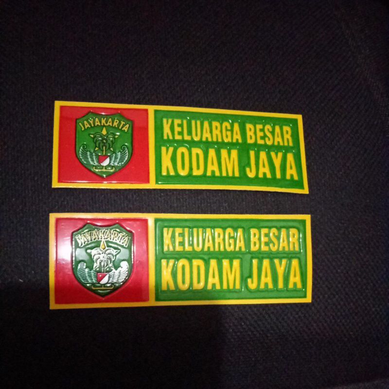 

stiker embos Nopol Kodam Jaya