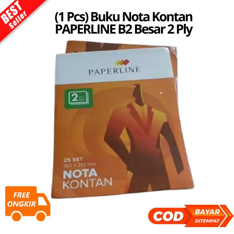 

[JK] BAYAR DI TEMPAT (1 Pcs) Buku Nota Kontan PAPERLINEB2 Besar 2 Ply Carbonless NCR Murah Terbaik