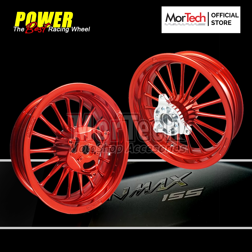 Velg Pelek Racing Classic Power Tapak Lebar Palang 18 Ukuran 350/400-13 Yamaha Nmax New / All New Nm