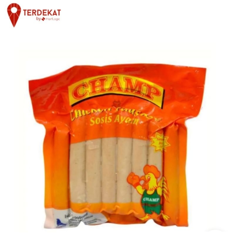 

CHAMP CHICKEN SAUSAGE/CHAMP SOSIS AYAM 375 GR ISI 15 POTONG