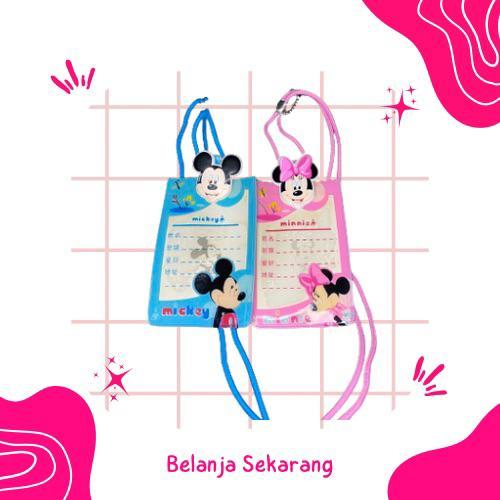 

Lanyard/Gantungan Tali Kartu Tanda Pengenal Karakter Mickey & Minnie Mouse