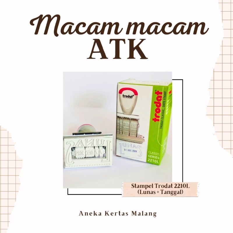

Stamp Trodat 2210L dan 1010 4mm | Stampel Lunas dan Tanggal (Cek Deskripsi) | ATK