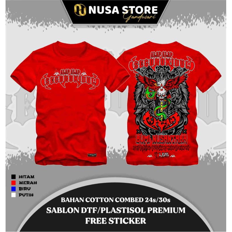 Kaos LIGAS BUMI NUSANTARA TERBARU/Katun combed