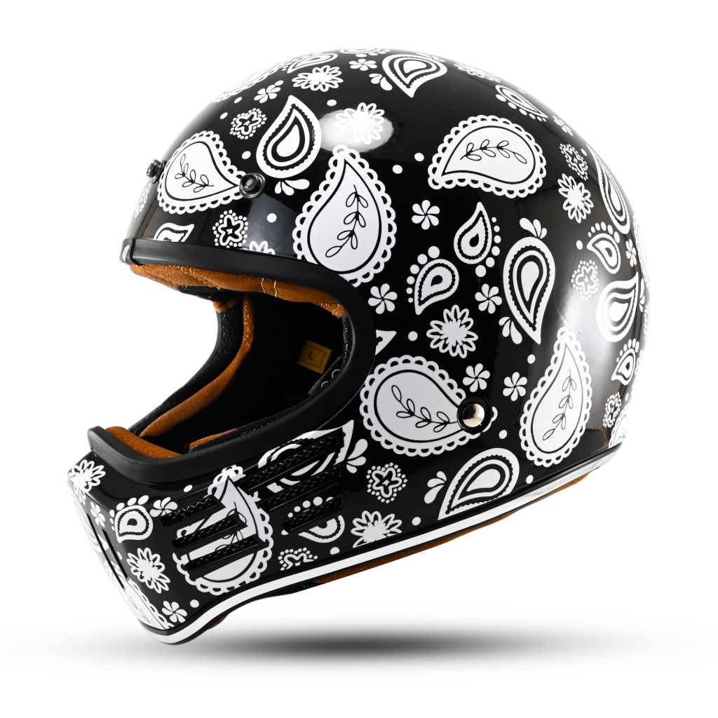 Jitsu Helm Cakil Full Face Pet Motif Paisley