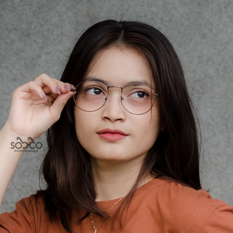 KACAMATA BULAT BESI FRAME RINGAN - KARA 04