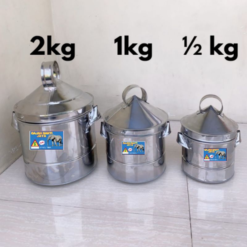 Dandang Kukus Nasi Setengah Kg / Sablukan Mini 1/2Kg