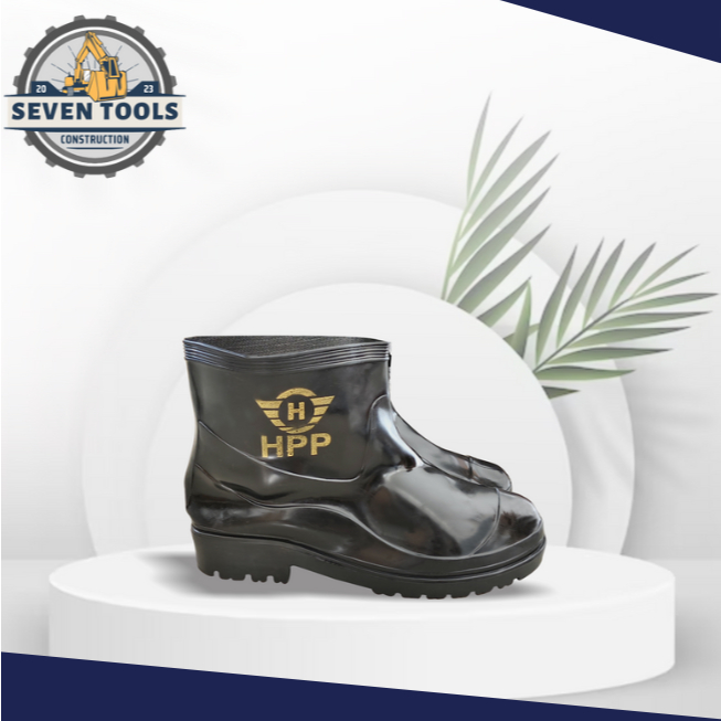 [St] Sepatu Boot Mini / Sepatu Karet Pendek Anti Slip / Boots Pria Waterproof Ringan Hpp