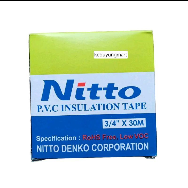 Nitto 3/4" x 30M isolasi listrik tahan panas air