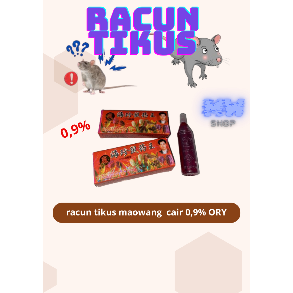 Racun Tikus Cair 0.9 (ISI 500 PCS)