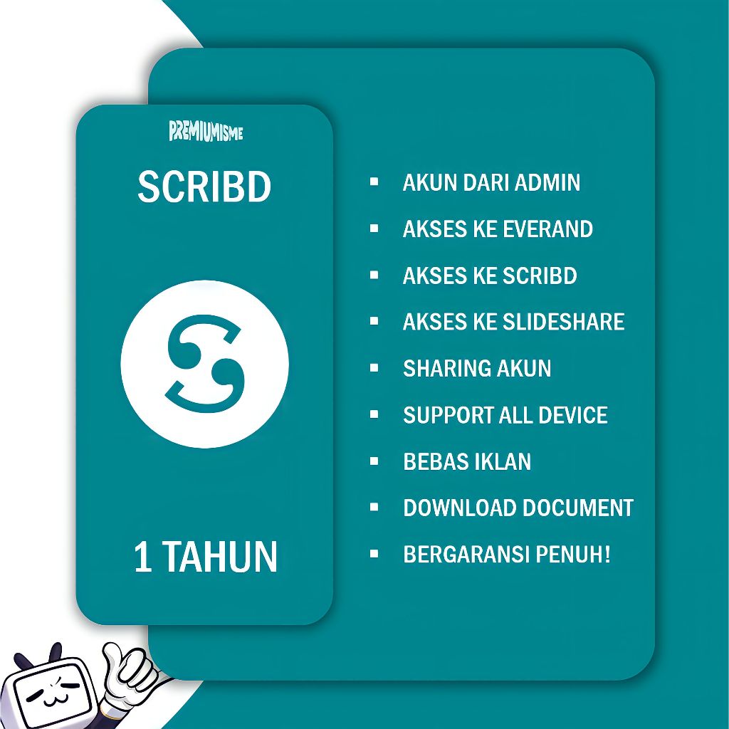 AKUN SCRIBD 1 TAHUN TERMURAH