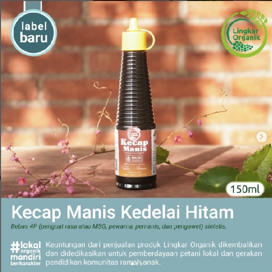 

Lingkar Organik Kecap Manis 150ml dari Kedelai Organik