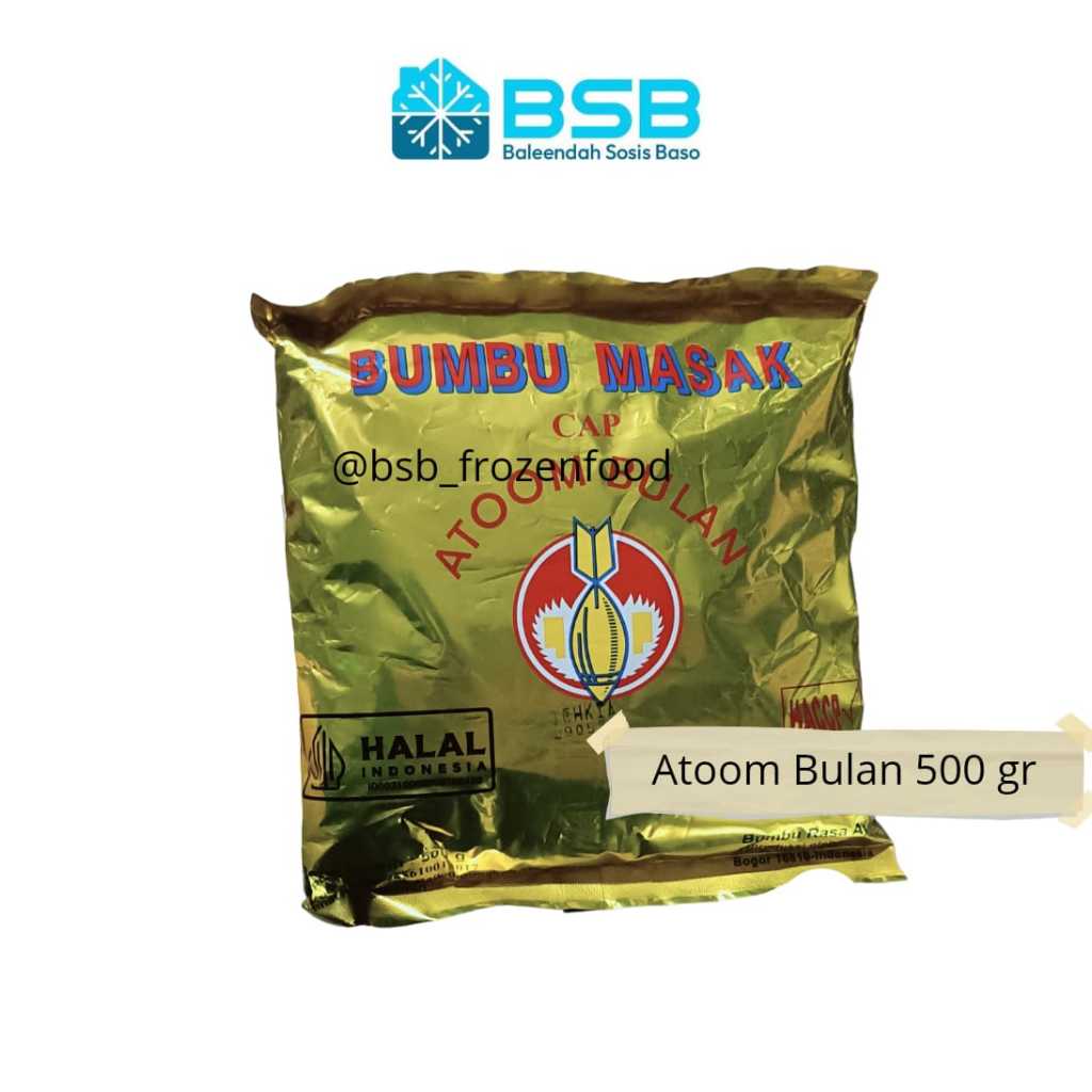 

ATOOM BULAN Bumbu Penyedap Rasa / Bumbu Masak Cap Atom Bulan 500 Gram
