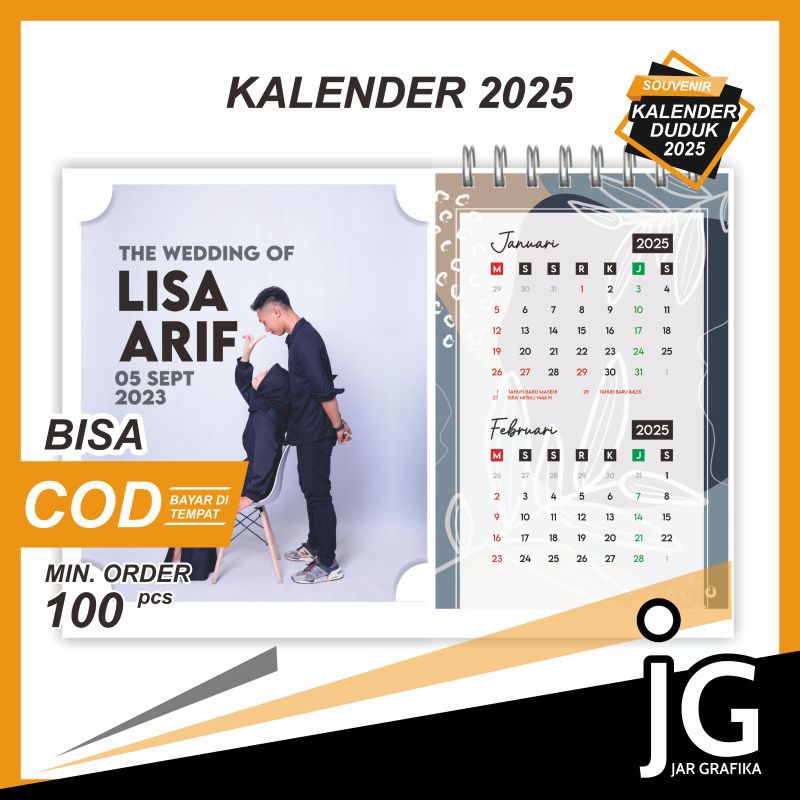 

Souvenir Kalender Duduk Custom