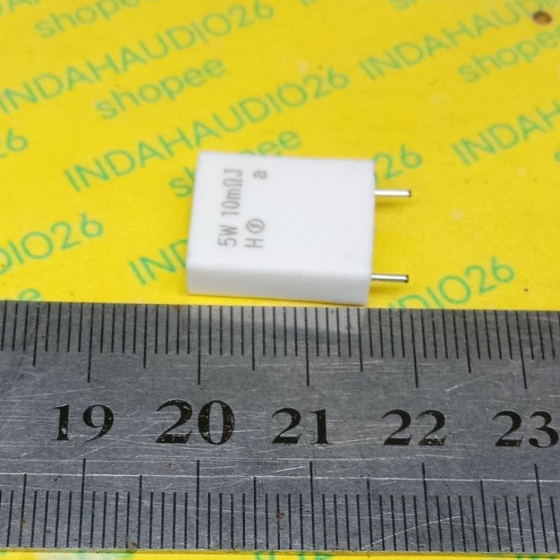 0R01 5W resistor gepeng 0.01 ohm 0,01 ohm 10 mili ohm 10m ohm j  kapur   5 watt 5watt noble kotak no