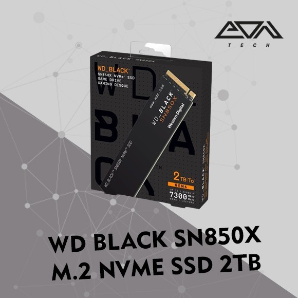 WD Black SN850X 1TB/2TB M.2 NVME SSD GEN4 7300MB/s - NON HEATSINK