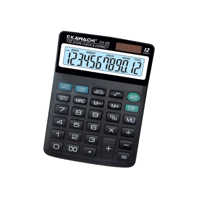 

Kalkulator Kawachi KX-6S 12 Digits Check & Correct Two Way Power